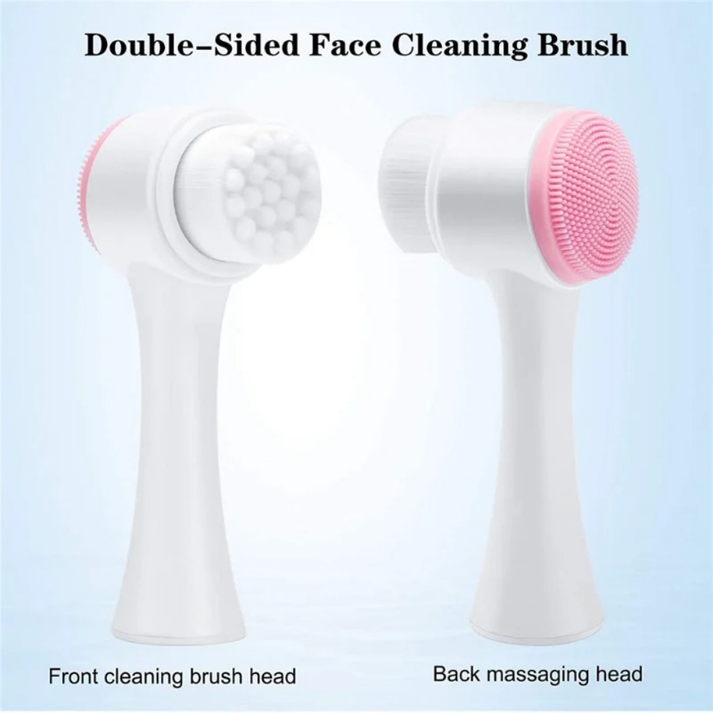 Electric Face Cleanser Brush - 3D двусторонняя силиконовая щетка для очищения