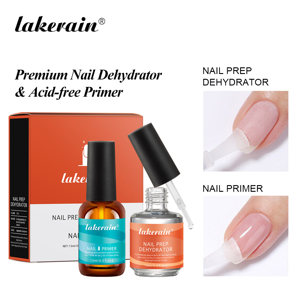 Nail Dehydrator Primer - Набор праймеров для ногтей: быстросохнущий, дезинфицирующий,