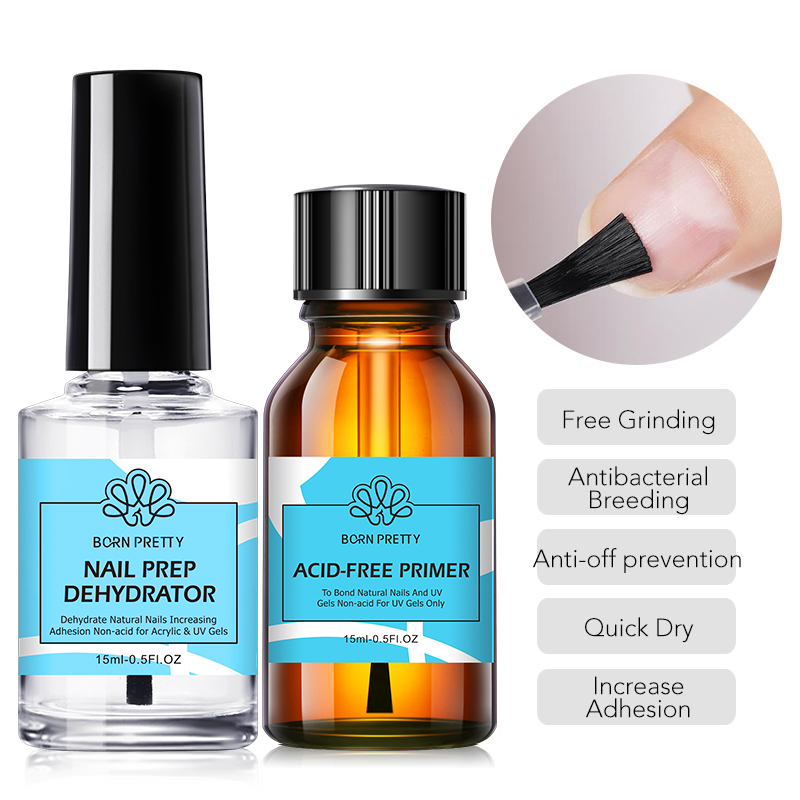Nail Dehydrator Primer - BORN PRETTY 2 шт. 15 мл