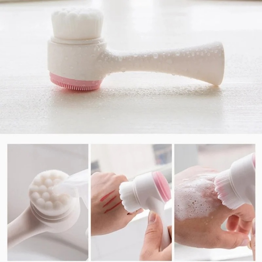 3D двусторонняя силиконовая ще – обзор и цена Electric Face Cleanser Brush