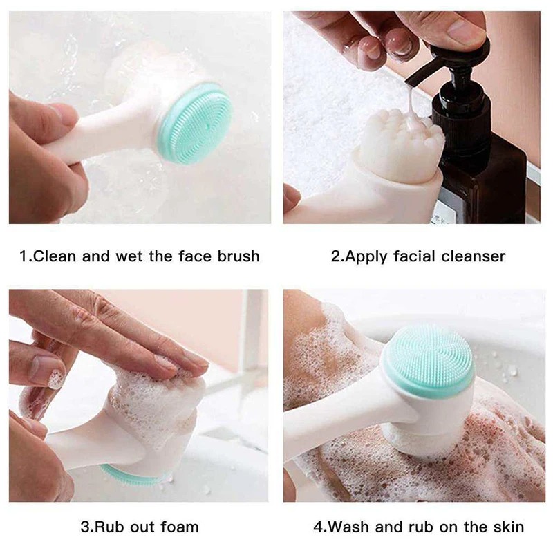 3D двусторонняя ручная щетка д – обзор и цена Electric Face Cleanser Brush