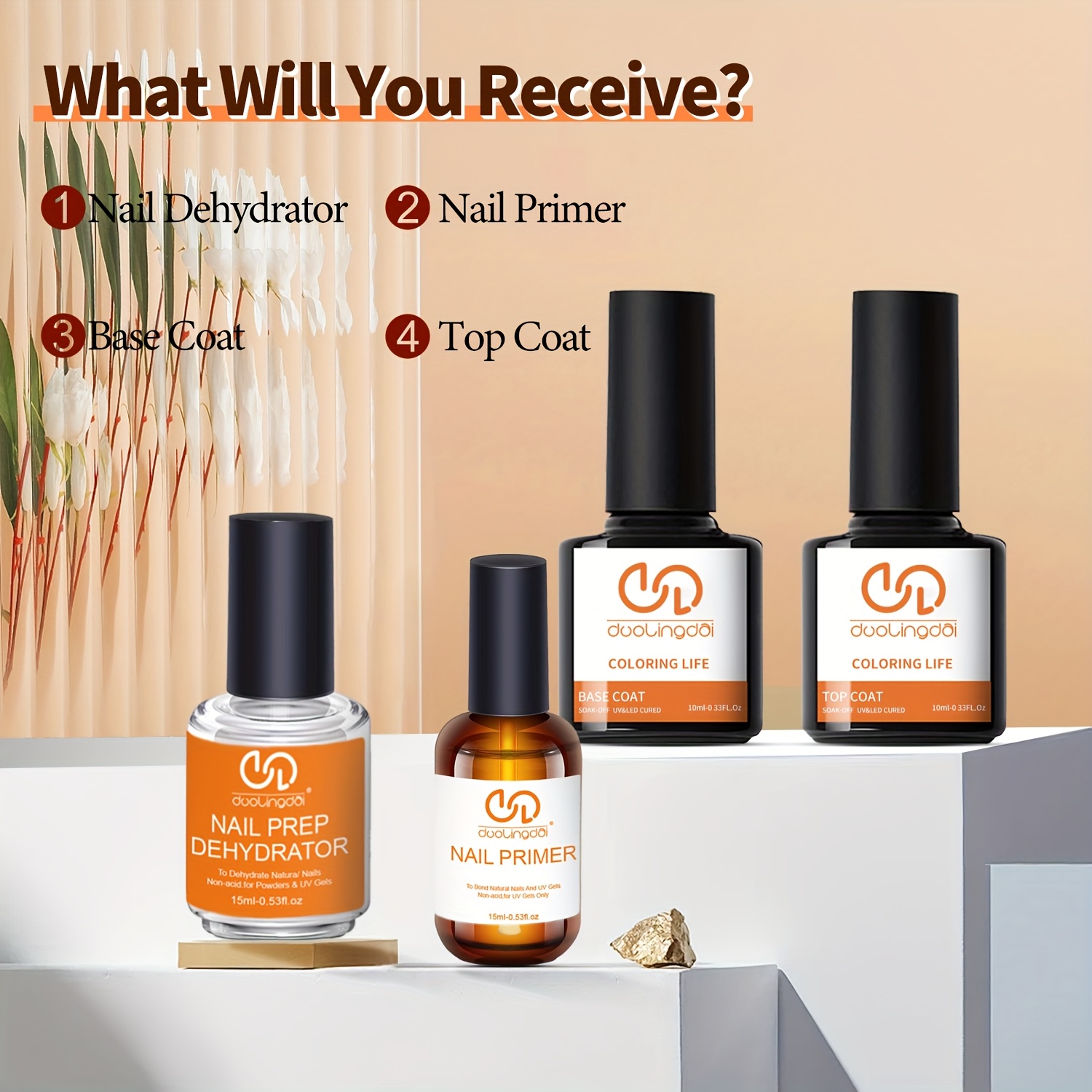Набор из 4 предметов: топ-гель – обзор и цена Nail Dehydrator Primer